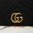 488426 Gucci女包 GG Marmont系列 天鹅绒 古驰链条包 Gucci斜挎包 黑色