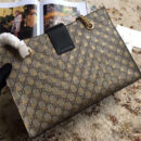 479197 Gucci女包 Gucci手提包 双G蜜蜂印花 古驰链条双肩带大包 啡色