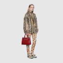 569712 LYQ0X 6438 Gucci Zumi系列蛇皮小号手提包 Gucci女包 红色