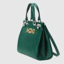 569712 Gucci女包 Zumi系列 互扣式G马衔扣 颗粒面 小号 古驰手提包 深绿色