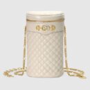 572298 0YKNX 9022 Gucci绗缝皮革腰包 Gucci圆筒包 白色
