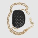 572298 0YKNX 1000 Gucci绗缝皮革腰包 Gucci圆筒包 黑色