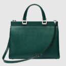 564714 1B90X 3154 Gucci Zumi系列中号手提包 Gucci女包 深绿色