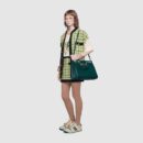564714 1B90X 3154 Gucci Zumi系列中号手提包 Gucci女包 深绿色