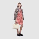 564714 1B90X 9022 Gucci Zumi系列中号手提包 Gucci女包 白色