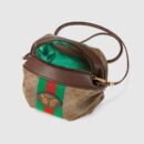 564582 9Y6AT 8361 Gucci 织带和蝴蝶图案迷你GG手袋 Gucci斜挎包 乌木色