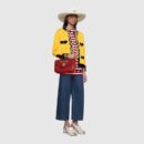 537241 0V11X 6487 Gucci Rajah系列中号肩背包 Gucci链条包 红色