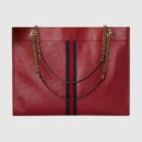 537219 0OLHX 8366 Gucci Rajah系列大号购物袋 Gucci托特包 樱桃红