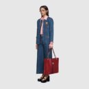 537219 0OLHX 8366 Gucci Rajah系列大号购物袋 Gucci托特包 樱桃红