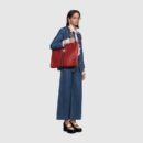 537219 0OLHX 8366 Gucci Rajah系列大号购物袋 Gucci托特包 樱桃红