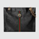 537219 0OLHX 8389 Gucci Rajah系列大号购物袋 Gucci托特包 黑色