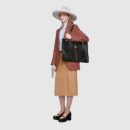 537219 0OLHX 8389 Gucci Rajah系列大号购物袋 Gucci托特包 黑色