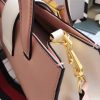 453756 Gucci女包 撞色牛皮 竹节珍珠扣 古驰手提包 宽肩带单肩包 藕粉色