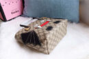 410812 Gucci手袋 立体卡通图案 布纹牛皮 古驰mini购物袋 黑色