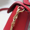 498110 Gucci女包 猪纹皮 双GG扣式 古驰包袋 翻盖手提肩包 红色