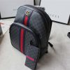 547967 Gucci男士背包 Ophidia系列 GG高级人造帆布 古驰双肩背包 黑灰色