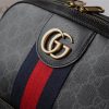 547967 Gucci男士背包 Ophidia系列 GG高级人造帆布 古驰双肩背包 黑灰色
