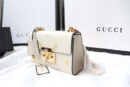 409487 Gucci肩背包 Padlock系列 真皮 白色蜜蜂星星 链条肩背包 白色