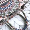 M1286ZRIO Dior Book Tote系列刺绣帆布手提包 点缀彩色图案刺绣