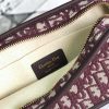 S5700CTZQ Diorquake Dior Oblique酒红色提花帆布皮夹 Dior手包 Dior手拿包 酒红色