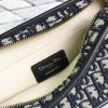 S5700CTZQ Diorquake Dior Oblique酒红色提花帆布皮夹 Dior手包 Dior手拿包 黑色