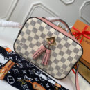 N40155 LV SAINTONGE 手袋 Damier Azur帆布白格 LV相机包 粉色