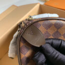 N41365 LV SPEEDY 25手袋（无肩带）Damier 帆布咖啡格女包 LV枕头包
