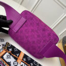 M44624 LV OUTDOOR 腰包 Monogram 图案牛仔布 LV腰包 紫色