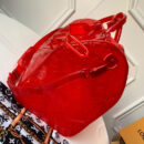 M53274 LV KEEPALL 50 旅行袋（配肩带）透明Monogram印花PVC旅行袋 红色