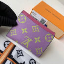 M67670 LV ZOE 钱夹 Monogram 涂层帆布信封钱包 粉色