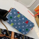 M67531 LV NEW WAVE 链条包 Monogram 刺绣牛仔布女包