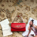 564718 Gucci Zumi系列迷你肩背包 互扣式G马衔扣 红色