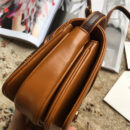 537206 Gucci女包 牛皮拼尼龙 翻盖复古 古驰走秀单肩包 棕色