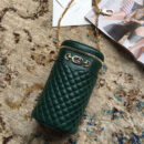 572298 Gucci绗缝皮革腰包 互扣式马衔扣 Gucci圆筒包 墨绿色