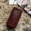 572298 Gucci绗缝皮革腰包 互扣式马衔扣 Gucci圆筒包 枣红色