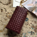 572298 Gucci绗缝皮革腰包 互扣式马衔扣 Gucci圆筒包 枣红色