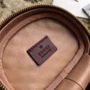572298 Gucci绗缝皮革腰包 互扣式马衔扣 Gucci圆筒包 枣红色