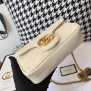 476433 Gucci GG Marmont系列绗缝皮革超迷你手袋 白色