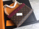 M41200 LV PallasChain手袋 Monogram帆布女包 LV链条包 紫色