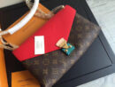 M41201 LV PallasChain手袋 Monogram帆布女包 LV链条包 红色