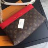 M41201 LV PallasChain手袋 Monogram帆布女包 LV链条包 红色