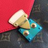 M41201 LV PallasChain手袋 Monogram帆布女包 LV链条包 红色