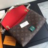 M41201 LV PallasChain手袋 Monogram帆布女包 LV链条包 红色