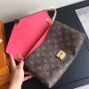 M50070 LV PallasChain手袋 Monogram帆布女包 LV链条包 玫红