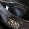 Prada男包 普拉达单肩包 十字纹牛皮 手工拼色 普拉达单肩斜挎包 黑色