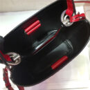 1BA217 Prada女包 Prada Panier 珐琅金属贴花 Saffiano皮革 Prada手袋 红色