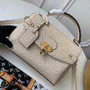 M53943 LV Georges BB手袋 Monogram Empreinte皮革压花女包 白色