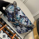 M55037 LV TWIST 中号手袋 Nicolas Ghesquiere花卉女包 蓝色