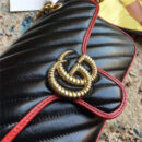 443497 Gucci手袋 GG Marmont 斜纹绗缝皮革 小号 Gucci肩背包 黑色