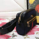 517076 Gucci Ophidia系列 经典款 麂皮 Gucci复古腰包 黑色
